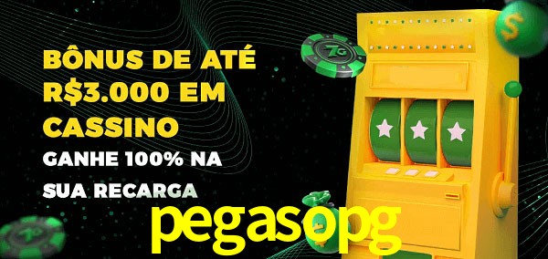pegasopg melhor bônus de depósito